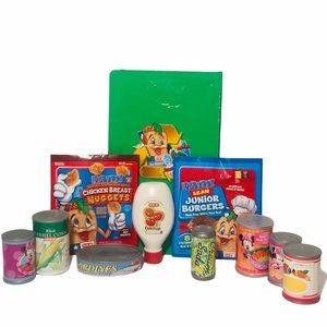 H.E.B. Toy Shopping Recycle Bag and Foods